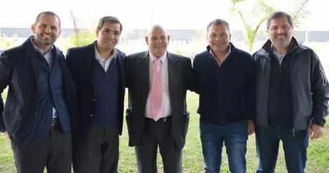 Cristian Albarias Cantn, socio del PI, Javier Tizado, Roque Primerano, Walter Festa y Fernando Bollana, socio del PI