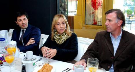 De Izq a Der: Lucas Luzzi de Colliers, Ani Rubinat de Rubinat, y Guillermo Murisengo de Stieglitz.