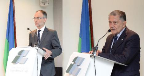 De Izq a Der.: Ing. Carlos Balbin e Ing. Enrique Sgrelli Presidente del cpic
