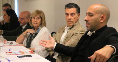 De Izq. a Der.: Carlos Savransky, Graciela Lira, Alejando Belio y Leonardo Rodrguez Nader