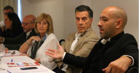 De Izq. a Der.: Carlos Savransky, Graciela Lira, Alejando Belio y Leonardo Rodrguez Nader
