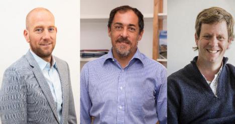 Ariel Champanier, Esteban Edelstein Pernice y Francisco Altgelt.