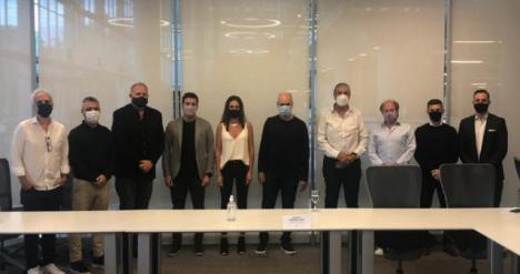 El Jefe de Gobierno porteo Horacio Rodriguez Larreta y el secretario de Desarrollo Urbano, Alvaro Garca Resta, con autoridades de la CEDU.